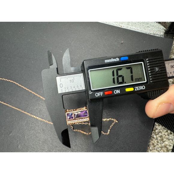 Bomb Party Amethyst CZ February 2024 Necklace You Make Loving You Easy Rose Gold - Picture 9 of 11